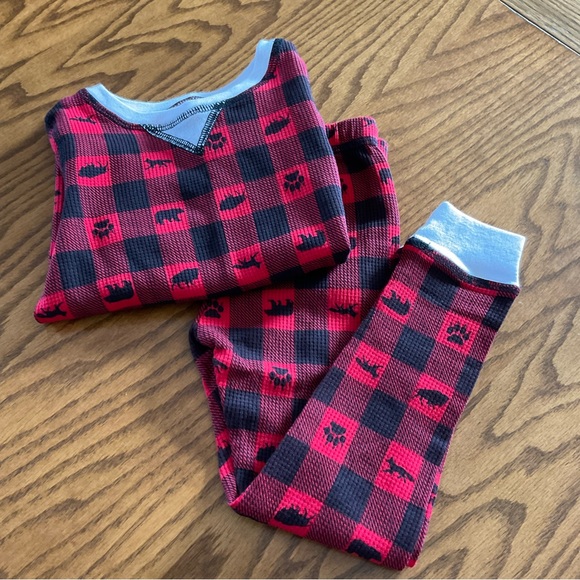 NWOT Cuddl Duds Thermal 2-Pc Pajama Set, Unisex Sz 2T-3T - Picture 3 of 6